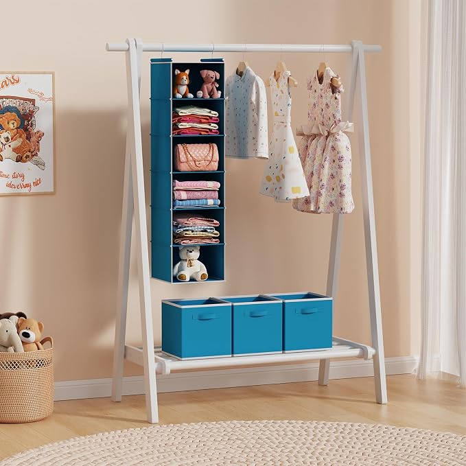 MAX Houser 6-Shelf Hanging Closet Organizer, Hanging Storage Shelves - Image 8