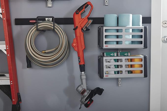 Rubbermaid Garage Fasttrack Power Tool Holder Satin Nickel Wall Mounted Storage - Image 6