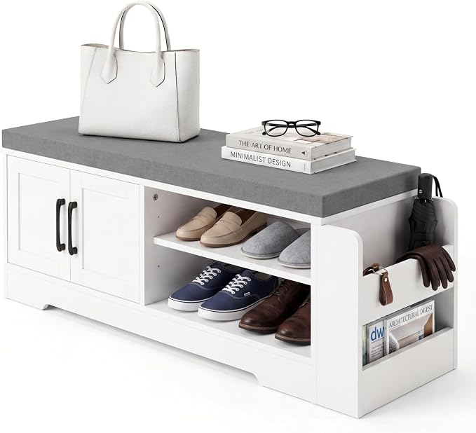 GRUSIGN 39.6" Shoe Storage Bench by GRUSIGN