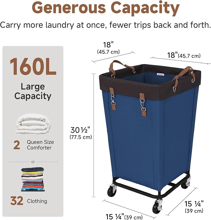 StorageWorks 160L Laundry Basket - Image 3