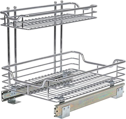 Household Essentials Glidez 2‑Tier Multipurpose Chrome‑Plated Steel - Image 9