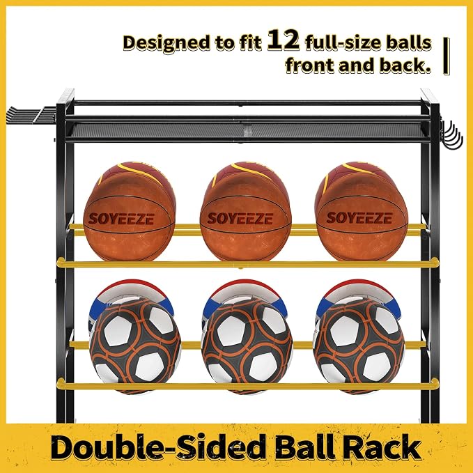 SOYEEZE Sports Equipment Organizer- Ball Storage - Image 6