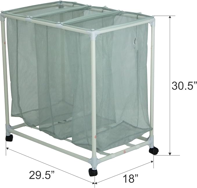 Rolling Laundry Hamper Sorter Cart - Image 2