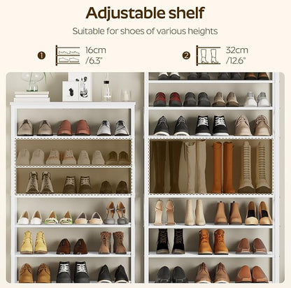 YATINEY 8 Tier Shoe Rack, Shoe Storage Organizer, Large Capacity Shoe Shelf - Image 4