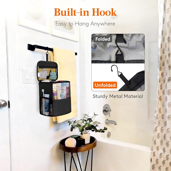Lifewit Shower Bag Mesh Shower Caddy Portable College Dorm Room Essentials Tote - Image 3