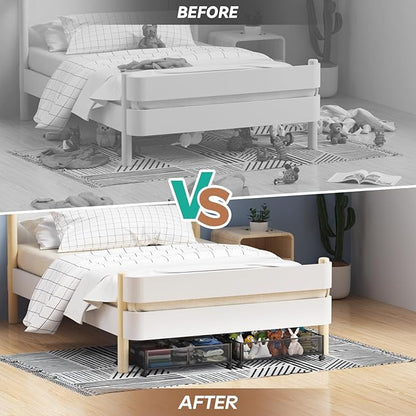 PHINOX Under Bed Storage with wheels, Under the Bed Storage Containers - Image 7