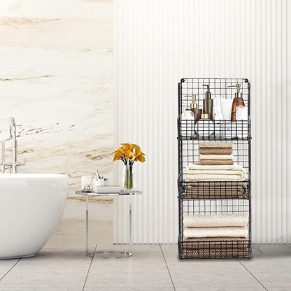 PUPPYCUTE Stackable Wire Storage Baskets - Image 4