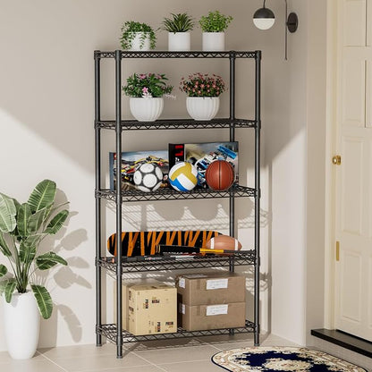 SINGAYE 5 Shelf Adjustable Heavy Duty Storage Shelving Unit 350 lbs per Shelf - Image 4