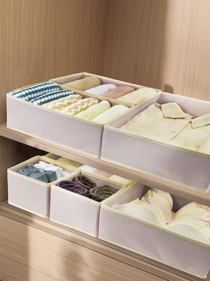 Fordonral 12 Pack Drawer Organizer Clothes, Foldable Fabric Dresser Organizer - Image 5