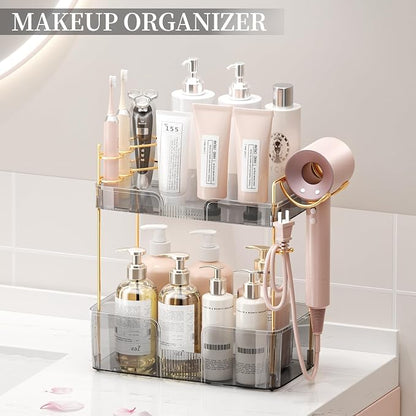 shuang qing 2 Tier Bathroom Counter Organizer - Image 8