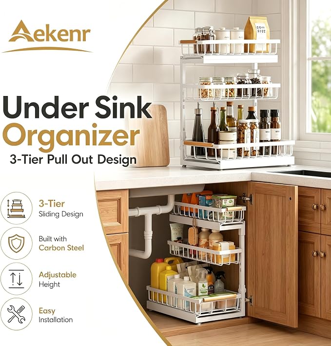 Under Sink Organizer and Storage - Image 2
