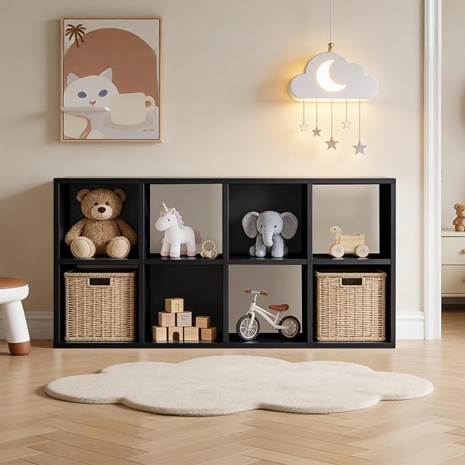 LUCKLIFE 8-Cube Storage Organizer, Stackable Modular Bookcase Shelf by Unknown