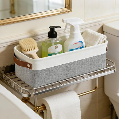 Bagnizer Small Fabric Storage Baskets, Decorative Basket - Image 6