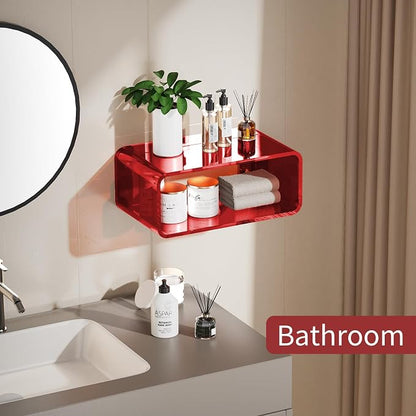Acrylic Floating Nightstand, Bedside Table, Nightstand Shelf Wall Mounted - Image 6