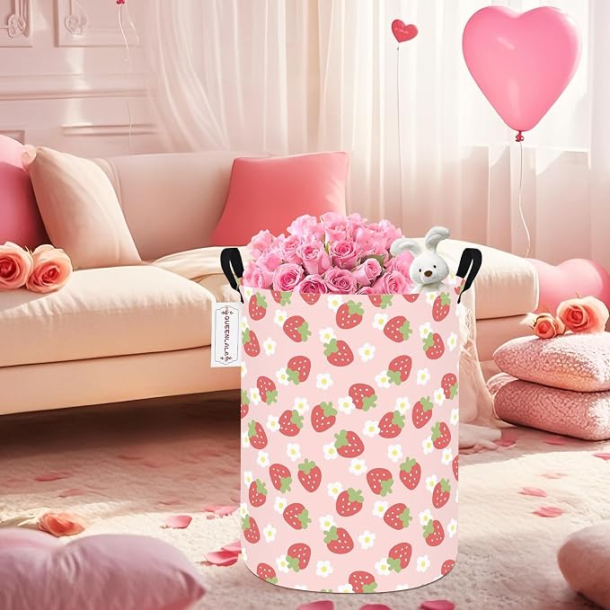 QUEENLALA Large Storage Basket, Laundry Hamper/Bathroom/Home Decor/Collapsible - Image 5