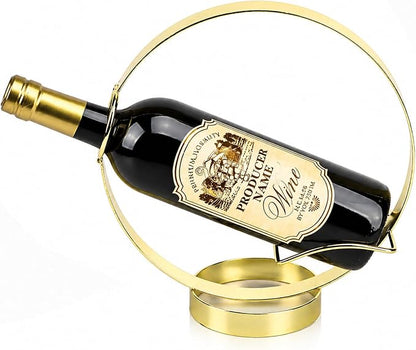 Yesland Gold Wine Bottle Holder by Yesland