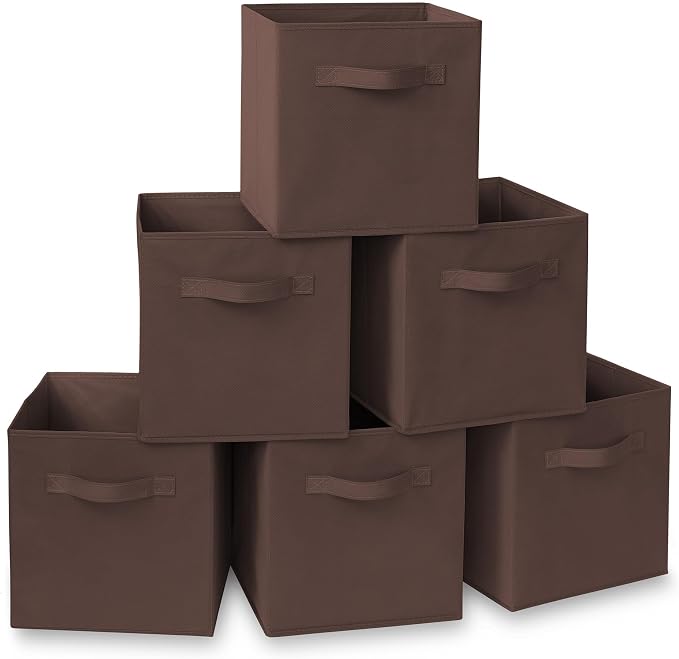 Casafield Set of 6 Collapsible Fabric Cube Storage Bins, Cubby Organizers & More by Casafield