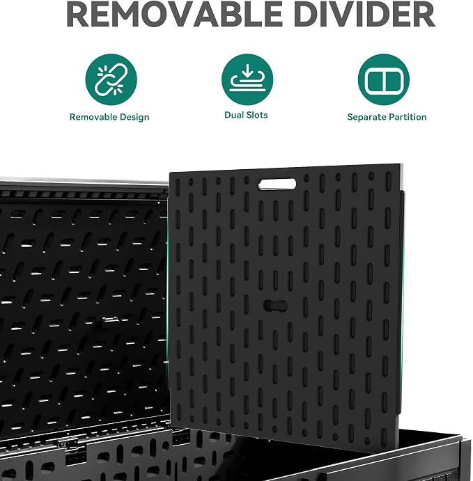 YITAHOME 320 Gallon Extra Large Deck Box, Double-Wall Resin Outdoor Storage Box - Image 2