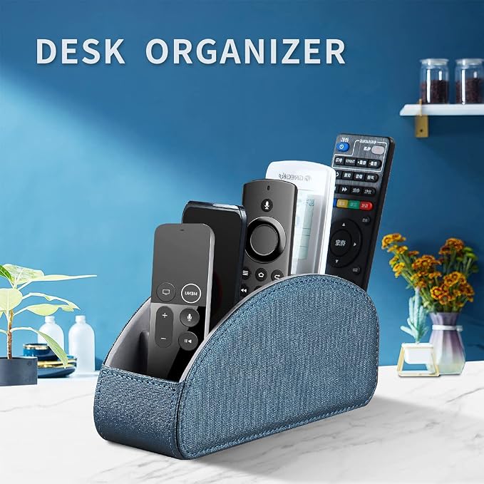 Remote Control Holder Leather TV Remote Caddy - Image 2