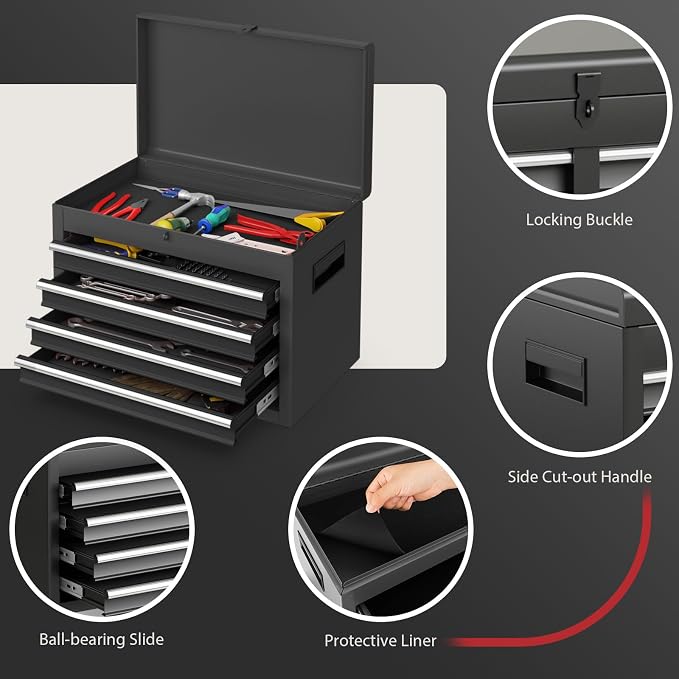 Goplus Tool Chest, 5-Drawer Rolling Tool Storage Cabinet - Image 8