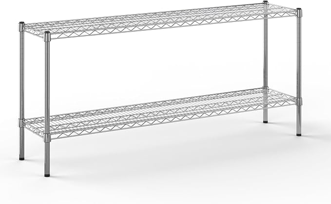 14" Deep x 60" Wide x 27" Height Wire Shelving Kit | 2-Tier | NSF Commercial by Regal+Altair