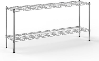 14" Deep x 60" Wide x 27" Height Wire Shelving Kit | 2-Tier | NSF Commercial by Regal+Altair
