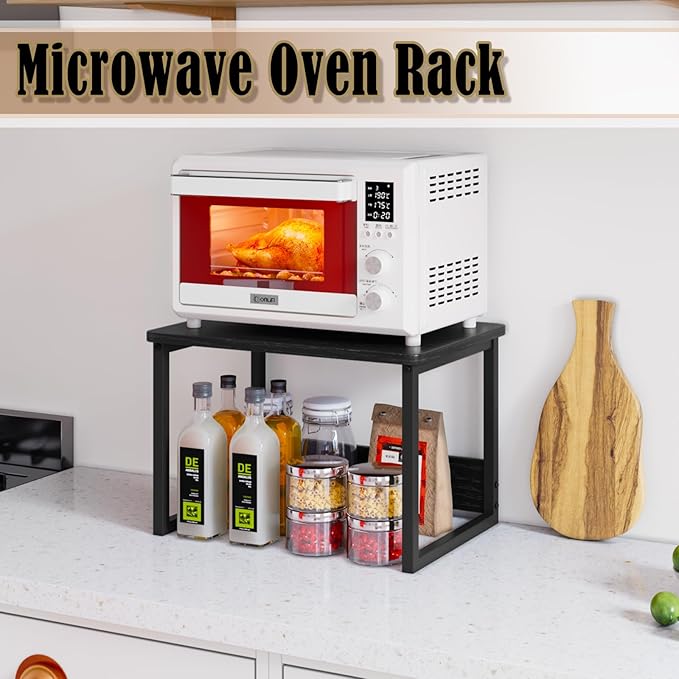 MARTY Countertop Organizer, 17.1"x12.4", Cabinet Organizer Microwave Stand | - Image 2