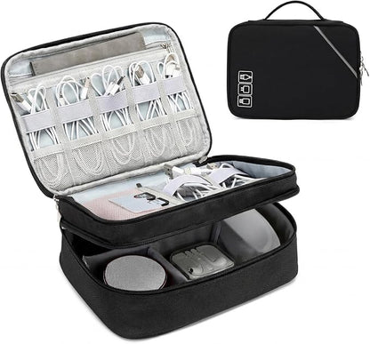 Lanola Electronic Organizer, Travel Cable Organizer Bag Pouch Electronic by Lanola