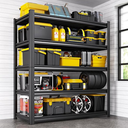 Heavy Duty Metal Garage Shelving Unit, 71.2" H x 35.4" W x 16" D, 5-Tier by AOAORGG