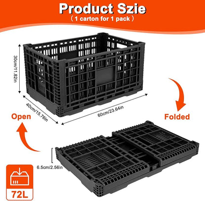 72L Collapsible Milk Crate - Image 2