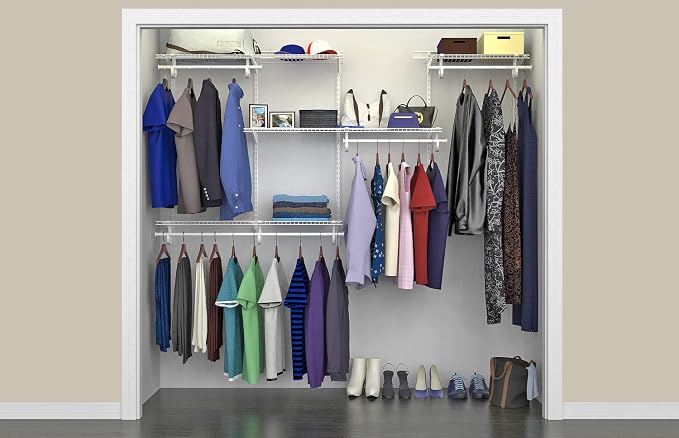 ClosetMaid ShelfTrack Wire Closet Organizer System, Adjustable from 5 to 8 Ft. - Image 11