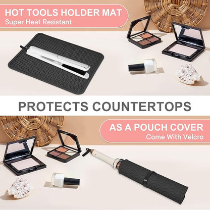 Oversize Silicone Heat Resistant Mat, Portable Travel Mat Cover - Image 6