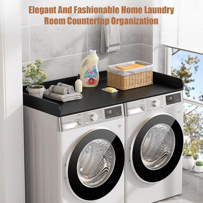 Washer Dryer Countertop, 27.5" D x 54" W Washer and Dryer Topper Covers - Image 7