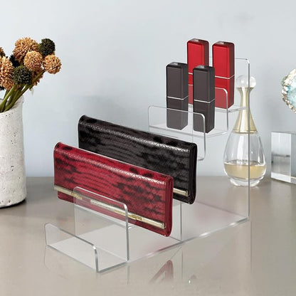 Acrylic Wallet Display Stand Purse Handbag Organizer, Acrylic Display Shelf - Image 8