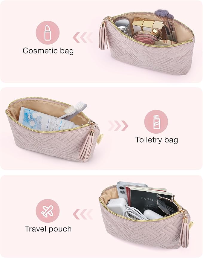 BAGSMART Small Cosmetic Bag, Makeup Pouch - Image 6