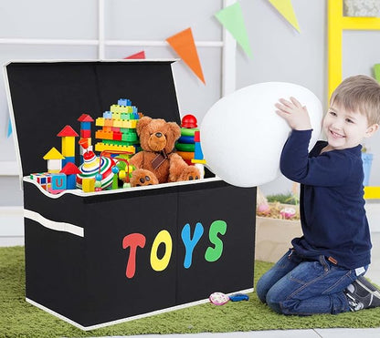 YOLOXO Toy Box Chest, Collapsible Sturdy Storage Bins - Image 8
