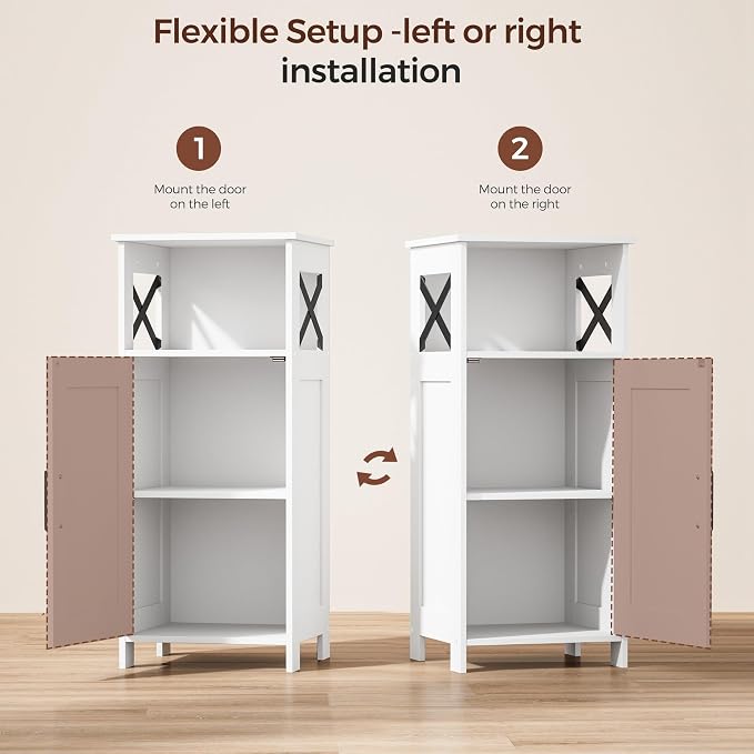 Homhedy Farmhouse Bathroom Storage Cabinet - Image 4