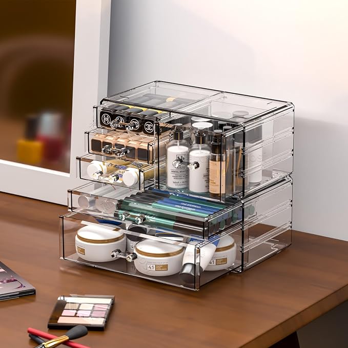 Cq acrylic 2 Pack Clear Desk Organizer - Image 6