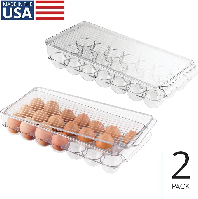 iDesign Clear Plastic Egg Holder - Image 2
