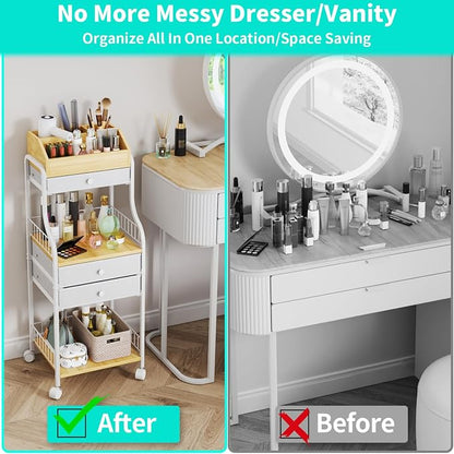 HapiRm Floor Makeup Organizer Cart - Image 8
