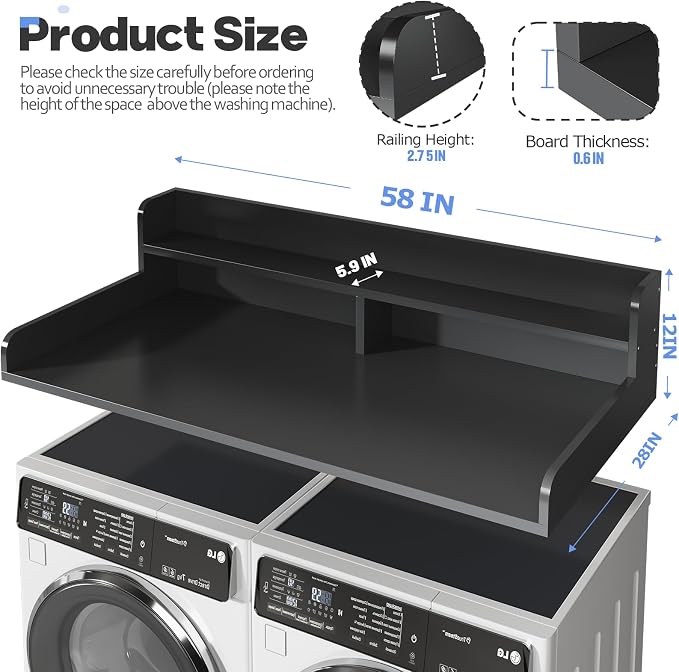 2-Tier Washer and Dryer Countertop - Image 2