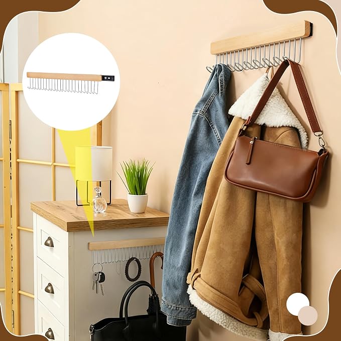 4PCS Valet Rods for Closets 16 Inch Extendable and Pull-Out Wardrobe Pole - Image 5