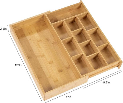 KitchenEdge Tea Bag and Coffee Pod Kitchen Drawer Organizer, Expandable 9.7 to - Image 8