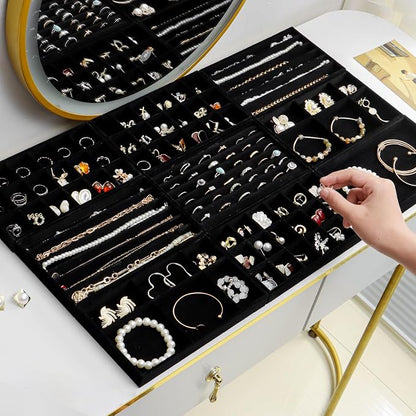 SPAKOWN Jewelry Drawer Organizer Inserts Set of 9, Jewelry Trays - Image 2