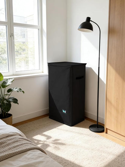 WTREE Laundry Hamper with Lid, Reinforced Sturdy Clothes Hamper with - Image 7