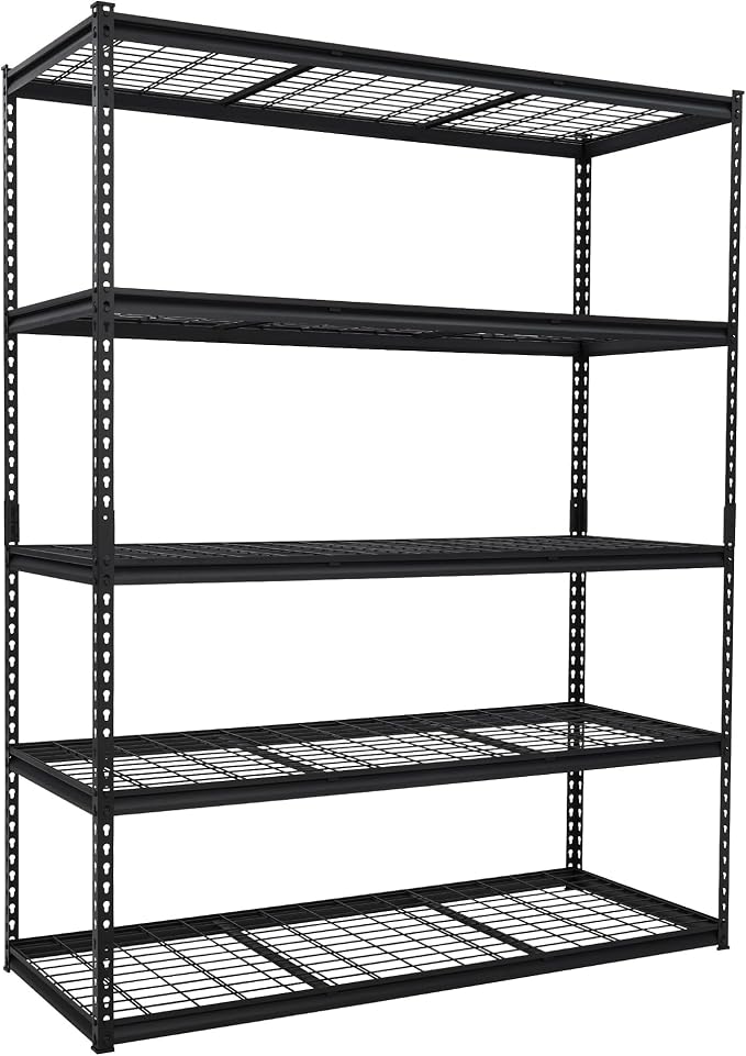 Garage Storage Shelves 5 Tiers, Heavy Duty Storage Shelving Racks by Unknown