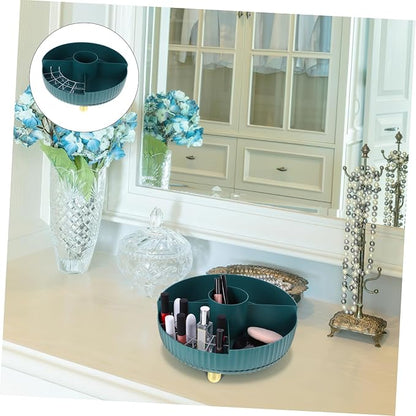 Rotating Makeup Organizer Vanity Skincare Storage Box Makeup Organizer Tray - Image 9