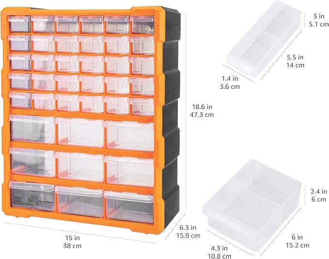 Amazon Basics Wall Mount Hardware and Craft Storage Cabinet Organizer - Image 6