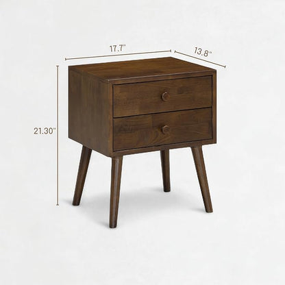 NTC Lux Nightstand with 2 Drawers, Featuring Adaptable Design, 150 lbs Load - Image 2