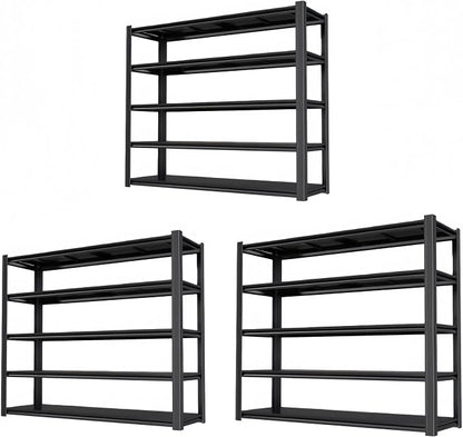 84" H Garage Shelving Heavy Duty Storage Shelves 5000 LBS Adjustable Metal by LIJIUHOME